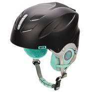 Skihelm Meteor Lumi M 55-58 cm mint/schwarz