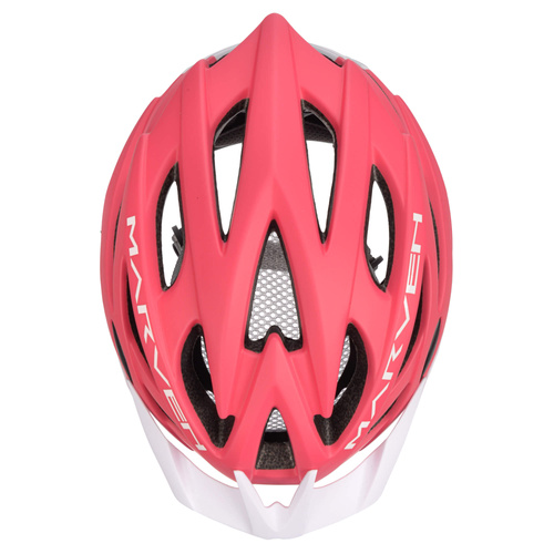 Fahrradhelm Meteor Marven S 52-56 cm koralle/weiss