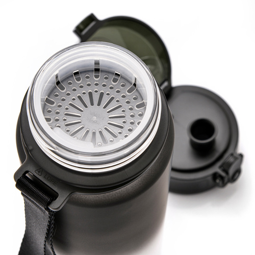 Sports water bottle Meteor 1000 ml dark green