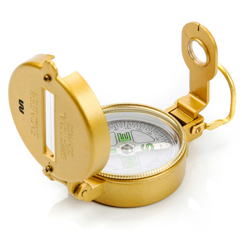 Meteor metal compass round