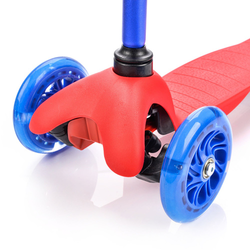 Dreirad-Roller mit LED-Rädern Meteor Tucan blau/rot