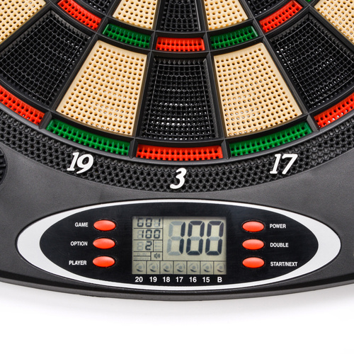 Elektronische Dartscheibe Meteor 18 Spiele, 8 Spieler