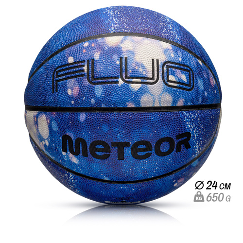 Basketball Meteor Fluo blue/white 7