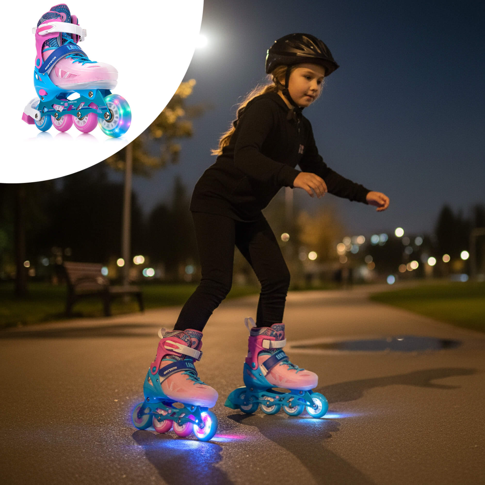 Inline skates Meteor Loky M 34-37 pink/blue pol_pl_Rolki-Meteor-Loky-M-34-37-rozowy-niebieski-41369_10