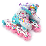 Inlineskates Meteor für Kinder M 34-37 Rainbow
