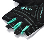 Bike gloves Meteor Gel GX37 l white/mint