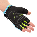 Rękawiczki rowerowe Meteor Gel GX38 L niebiesko-zielony