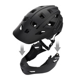 Fullface-Fahrradhelm Meteor Hydra L 58-61 cm schwarz