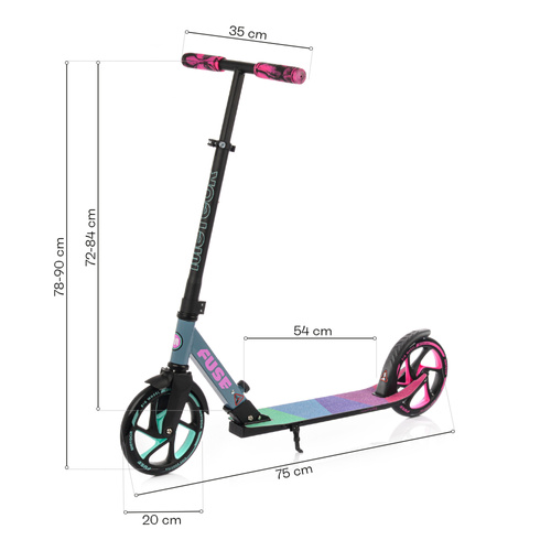Meteor Fuse Scooter pink