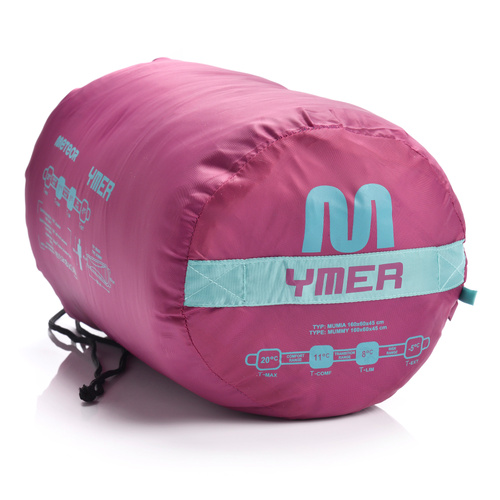 Schlafsack Meteor Ymer mint/fuchsia