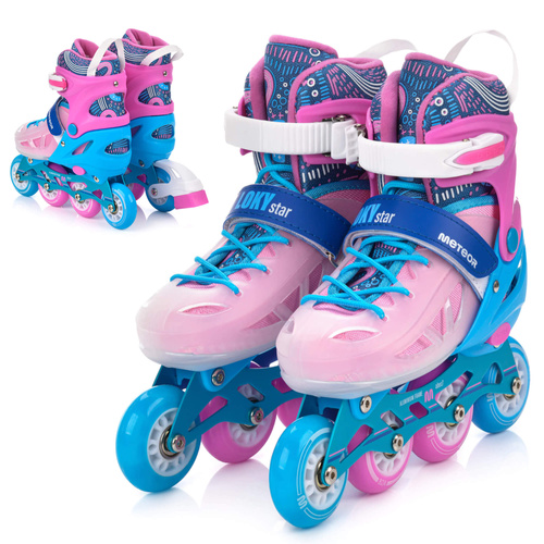 Inlineskates Meteor S 30-33 Loky pink/blau