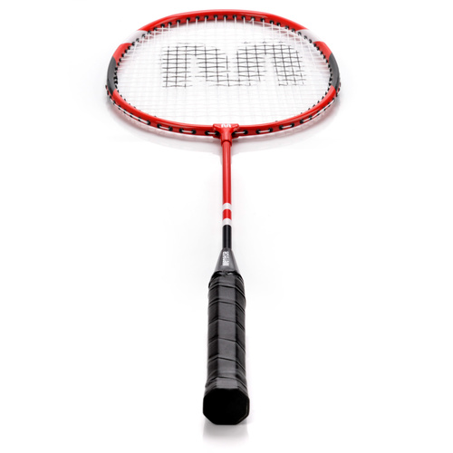 Badminton Set Meteor 2 rackets, 6 ailerons red