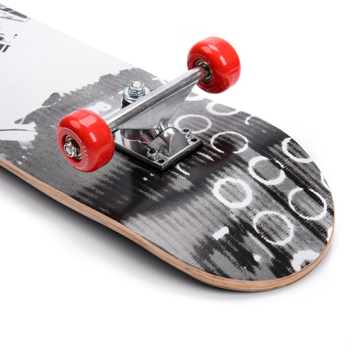 Holz-Skateboard Meteor schwarz/grau