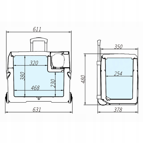Portable refrigerator Meteor CX40 39 l