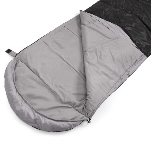 Meteor Schlafsack Safari L grau/schwarz