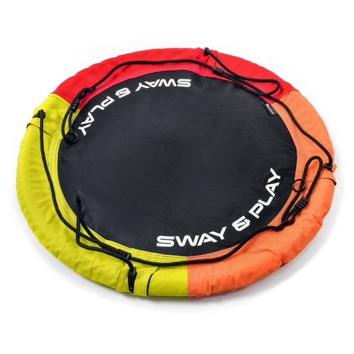 Huśtawka bocianie gniazdo Meteor 110 cm żółty/pomarańczowy/czerowny