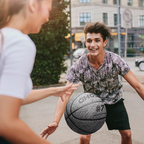 Basketball Meteor Ghost reflektierende weiß 7