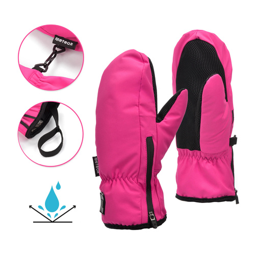 Winterhandschuhe Meteor Juna XS pink/schwarz