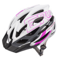 Kask rowerowy Meteor Gruver M 55-58 cm biały/szary/różowy