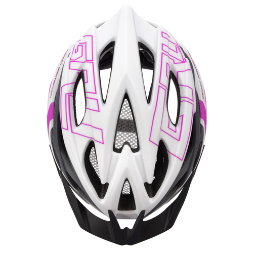 Fahrradhelm Meteor Gruver S 52-56 cm weiß/grau/pink