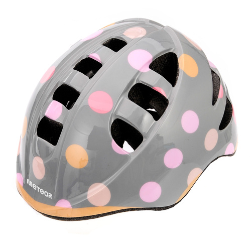 Kask rowerowy dla dzieci Meteor MA-2 M 52-56 cm Dots