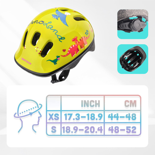 Kask rowerowy dla dzieci Meteor KS06 XS 44-48 cm Dino