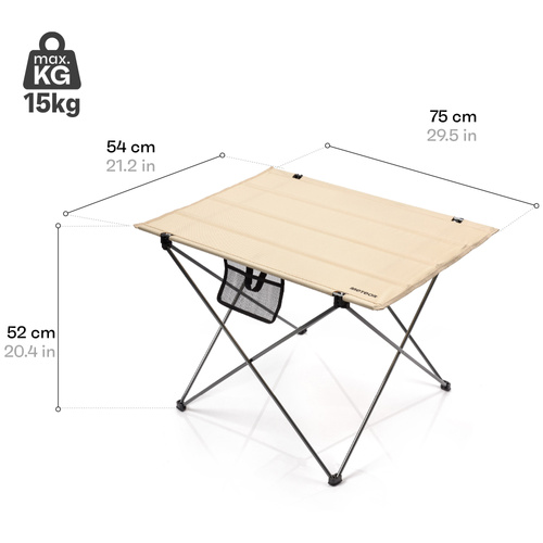 Meteor Viator folding table beige