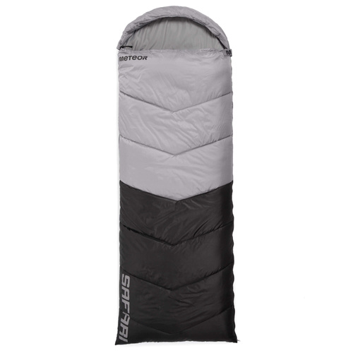 Meteor Schlafsack Safari L grau/schwarz