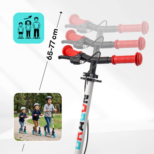 Scooter Meteor Dragon LED Wheels, Handbrake, Foldable
