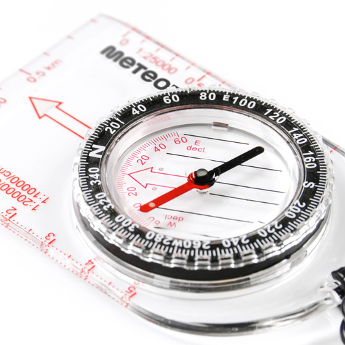 Compass Meteor semicircular with ruler