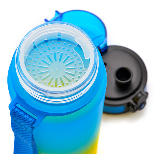 Meteor sports water bottle 500 ml blue/yellow