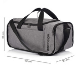 Sporttasche Meteor Nanuq 20 l Graumelange/schwarz