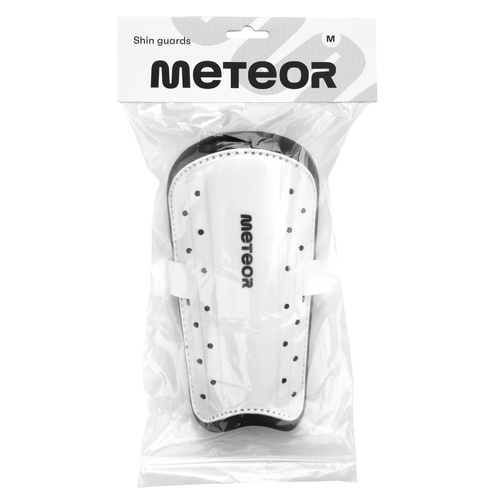 SOCCER SHIN GUARD METEOR S white
