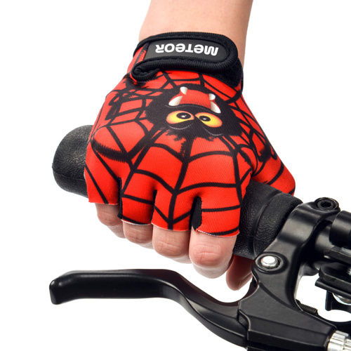 Meteor Kids M Spider cycling gloves