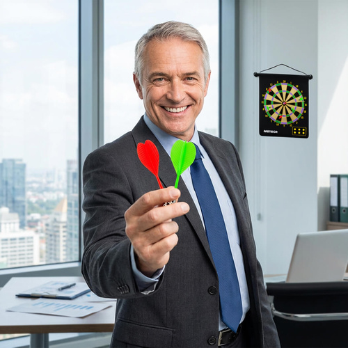 Magnetyczna tarcza do darta zwijana dwustronna Meteor