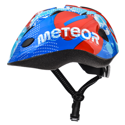 Kask rowerowy dla dzieci Meteor HB6-5 M 52-56 cm Map blue