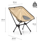Meteor Schelp folding chair beige
