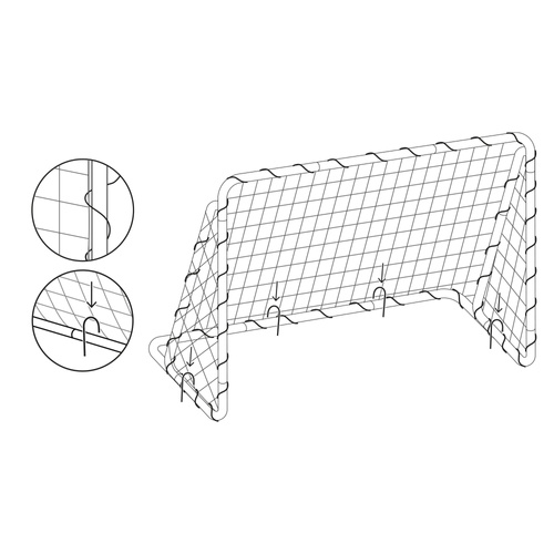 Fußballtor mit Zielmatte Meteor 240x170x80 cm