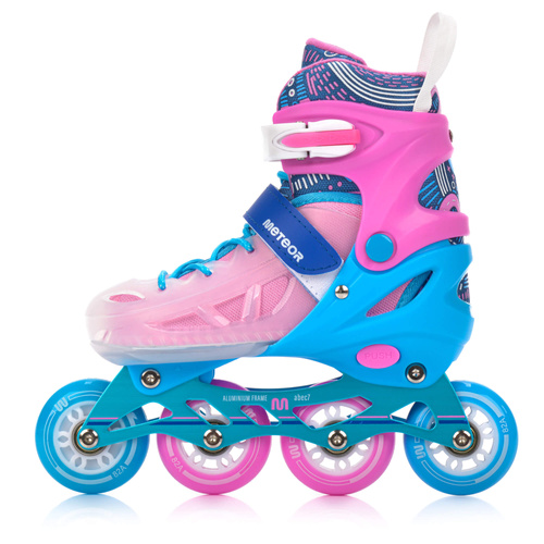 Inline skates Meteor Loky M 34-37 pink/blue