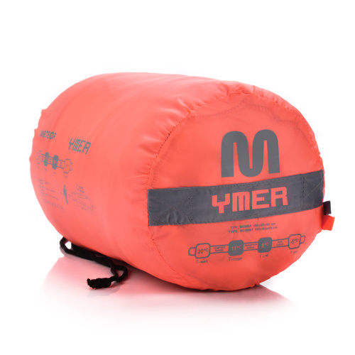 Meteor Sleeping bag Ymer neon orange / gray