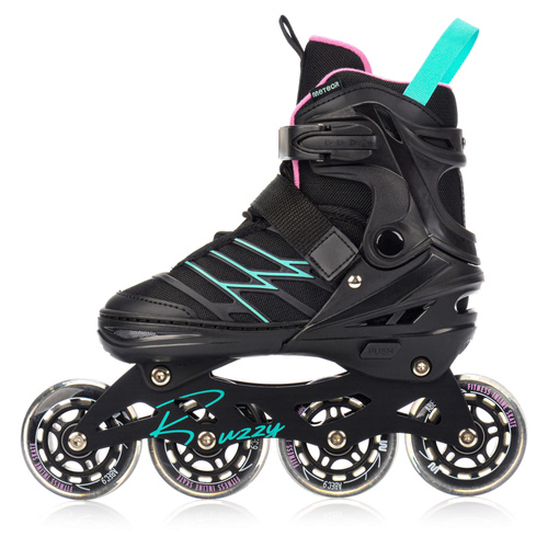 Inline skates Meteor Buzzy M 34-38 black/pink/mint