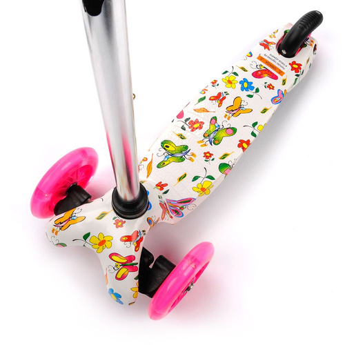 Dreirad-Roller mit geführten Rädern Meteor Tucan Butterflies