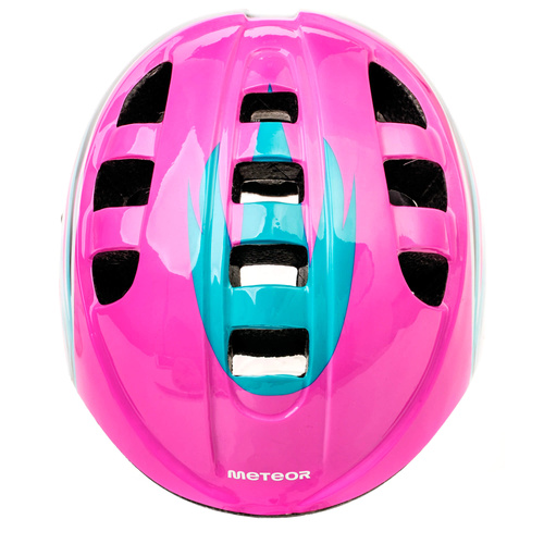 Kask rowerowy dla dzieci Meteor MA-2 M 52-56 cm Orbit różowy