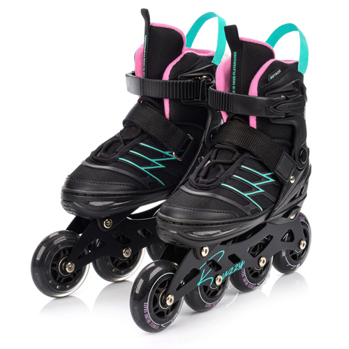 Inline skates Meteor Buzzy M 34-38 black/pink/mint