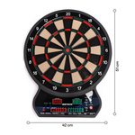 Elektronische Dartscheibe Meteor, 27 Spiele, 8 Spieler, 4-LED
