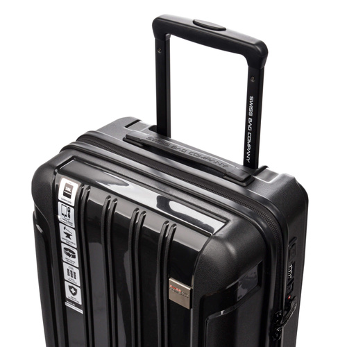 SwissBags Tourist Cabin Suitcase 55cm Black