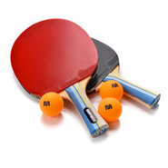 Set of 2 table tennis rackets Meteor Sirocco** and 3 balls