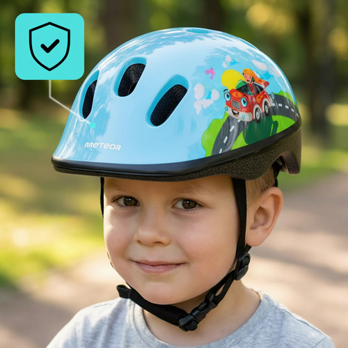 Kask rowerowy dla dzieci Meteor KS06 S 48-52 cm Firefighter