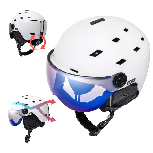 Ski helmet Meteor Glide M 55-58 cm white