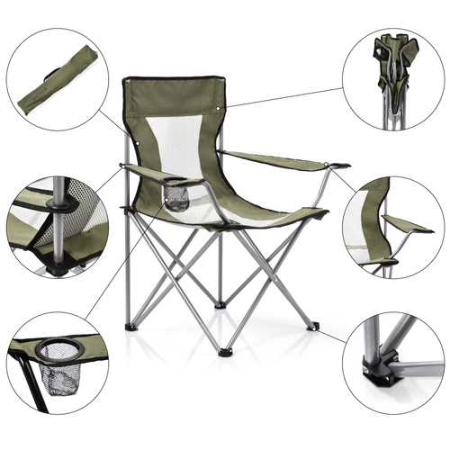 Meteor Tripper folding chair olive